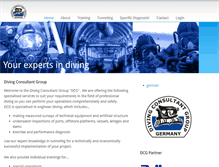 Tablet Screenshot of diving-consultant.com